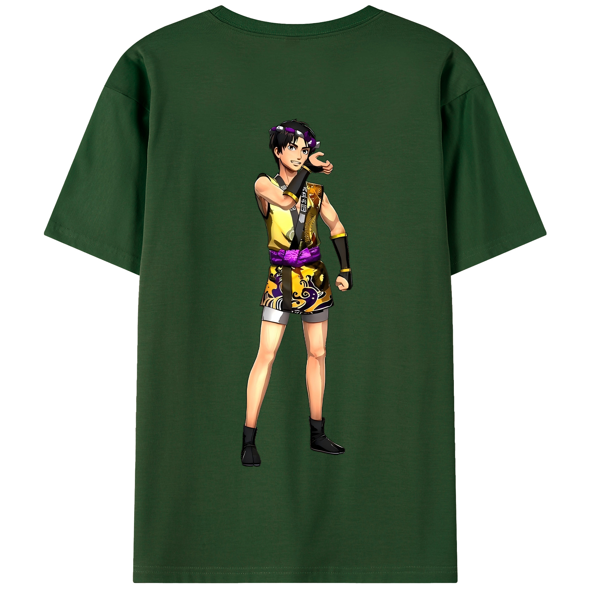 （画像用） 進撃の巨人 リヴァイ·アッカーマン Attack on Titan Levi Ackerman 綿100％半袖Tシャツ（背面プリント）